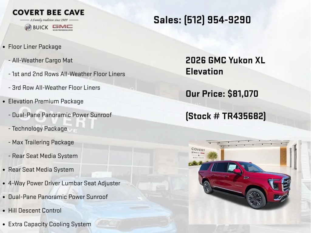 New 2026 GMC Yukon XL Elevation, photo 13