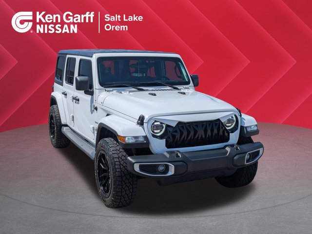 Pre-Owned 2020 Jeep Wrangler Unlimited Sahara Convertible in Salt