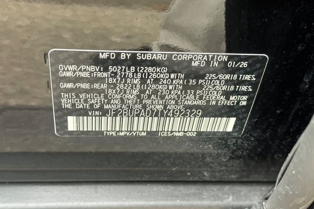 Certified Used 2026 Black Subaru Premium image 42