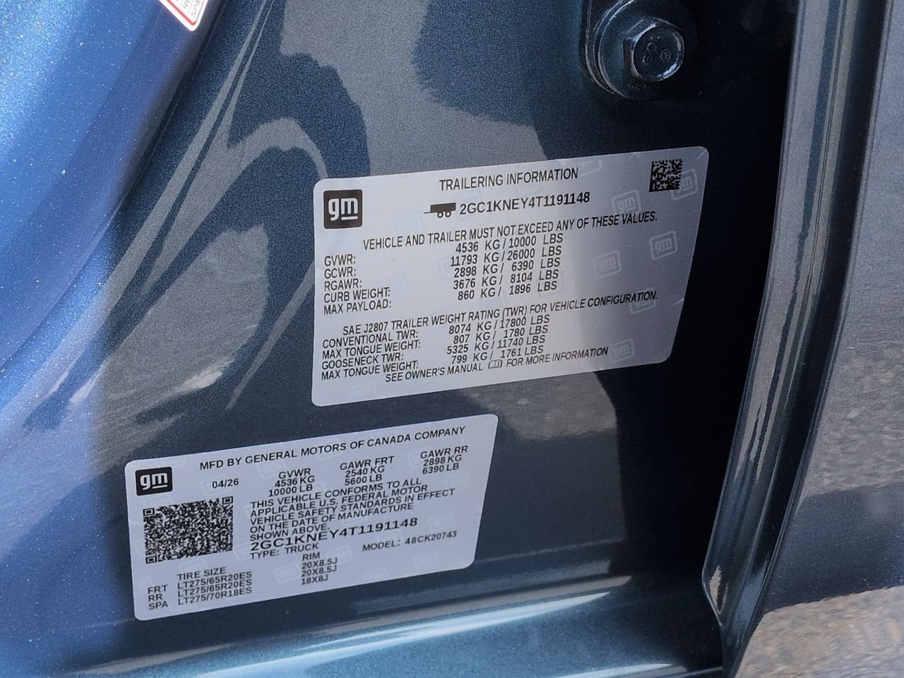 New 2026 Lakeshore Blue Metallic Chevrolet LT image 35