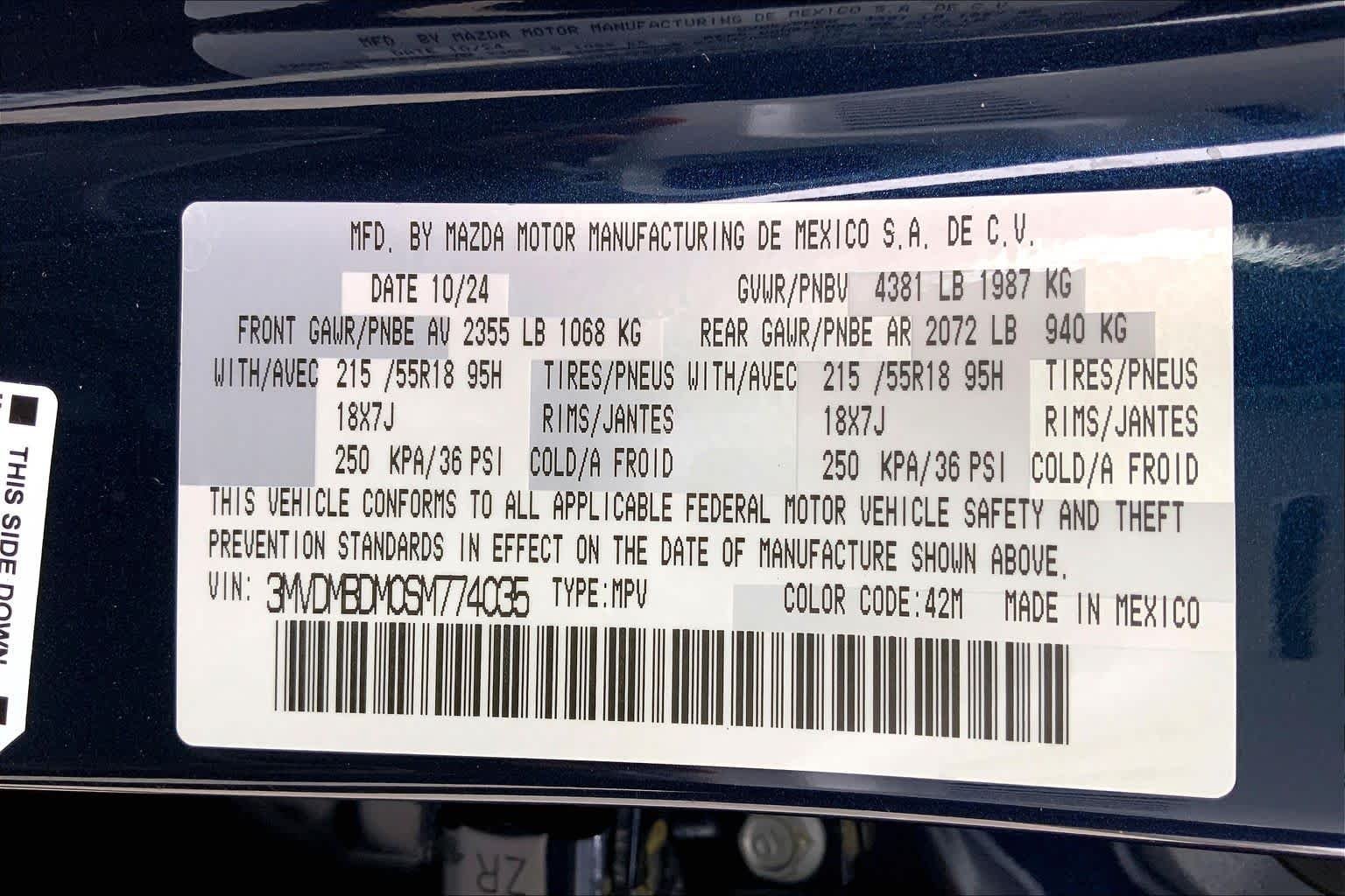 Certified Used 2025 Deep Crystal Blue Mica Mazda 2.5 S Premium Package image 34