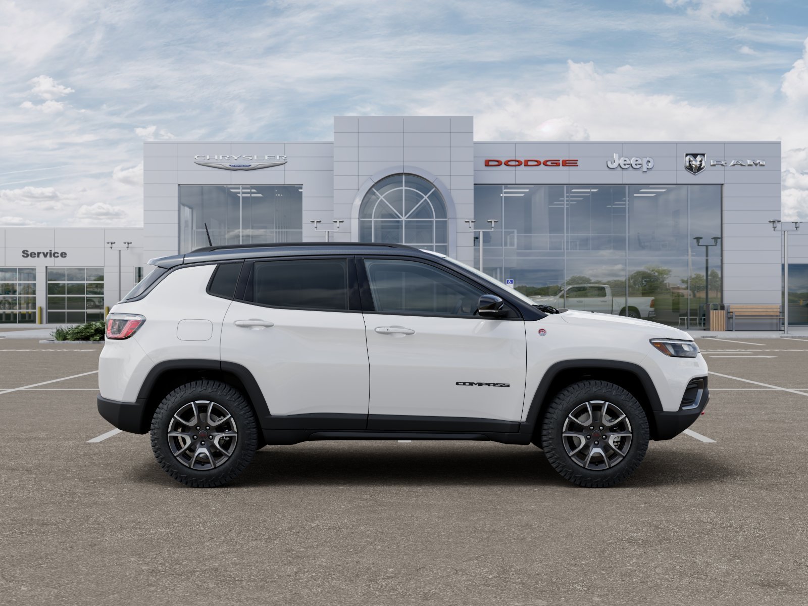 New 2026 Bright White Clear-Coat Exterior Paint Jeep Trailhawk image 48