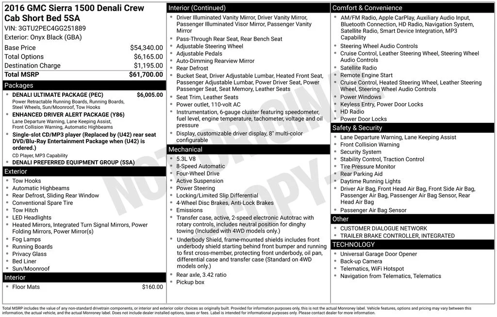 Used 2016 Black GMC Denali image 6