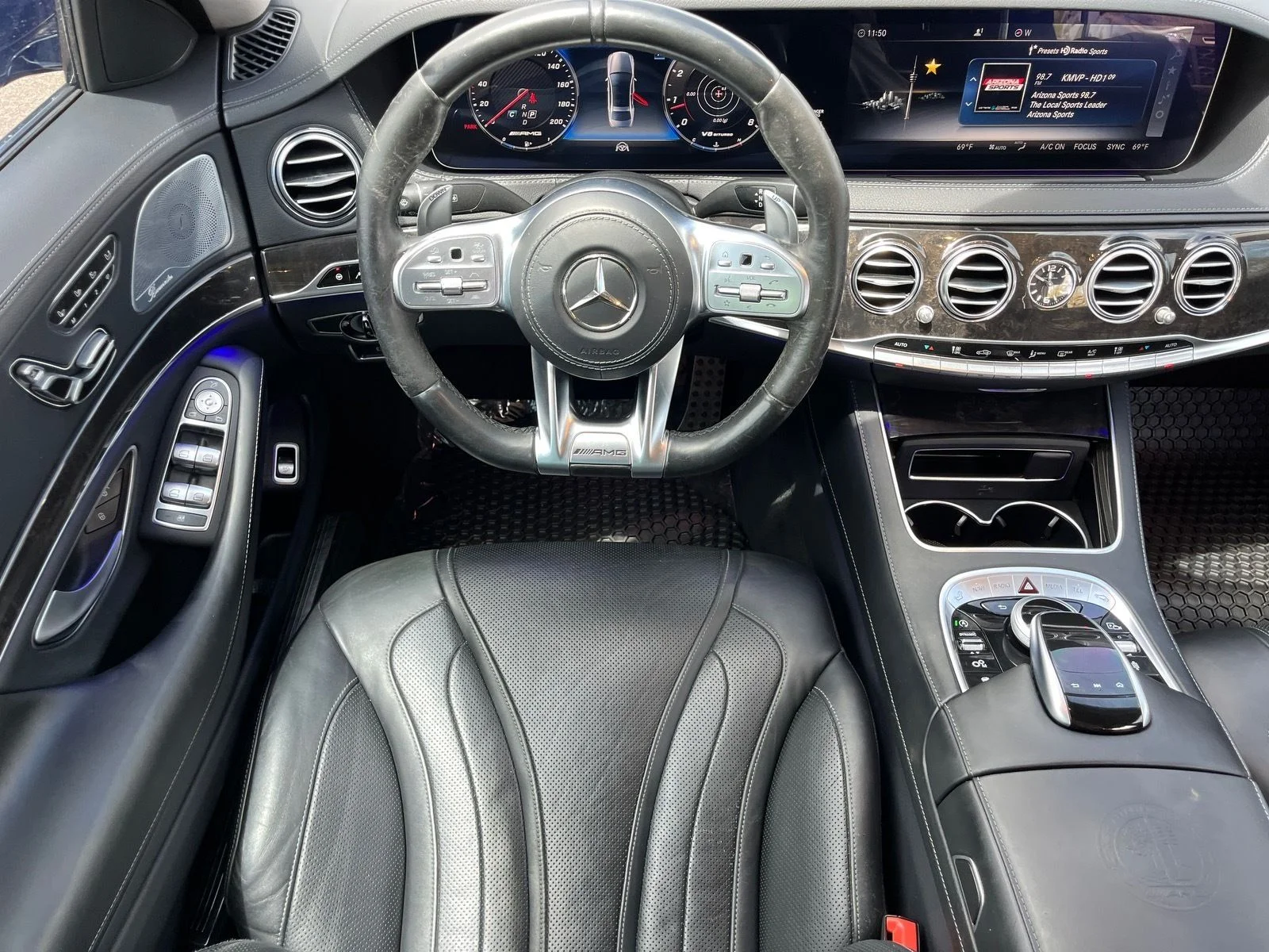 Used 2019 Obsidian Black Metallic Mercedes-Benz S 63 AMG® image 12