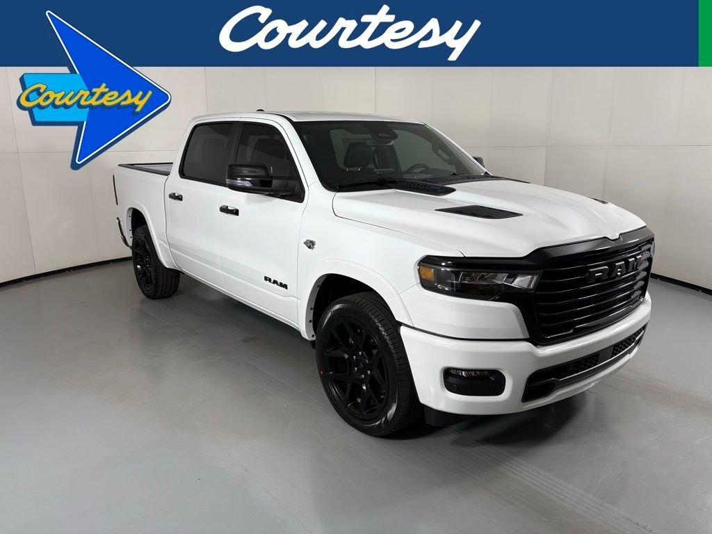 Bright White Clear-Coat Exterior Paint 2026 RAM 1500 Pickup Truck Four-Wheel Drive