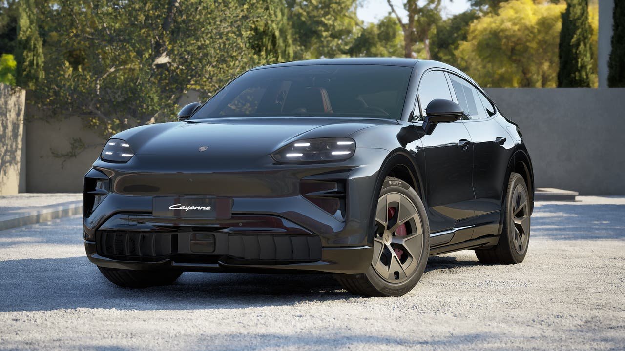 New 2026 Chromite Black Metallic Porsche Turbo Coupe Electric image 1