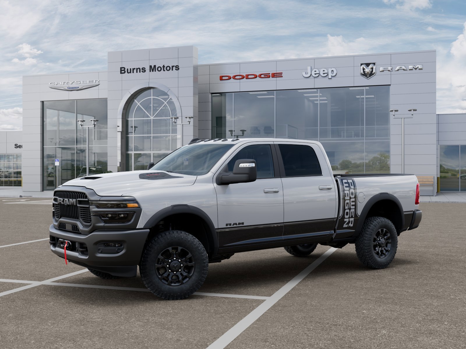 New 2026 Bright White Clear-Coat Exterior Paint RAM Power Wagon image 2