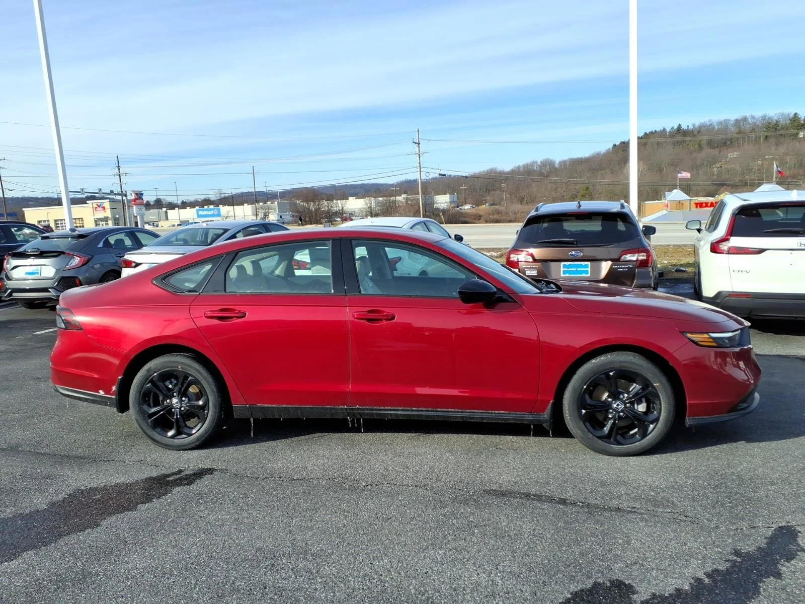 New 2025 Radiant Red Metallic Honda SE image 2