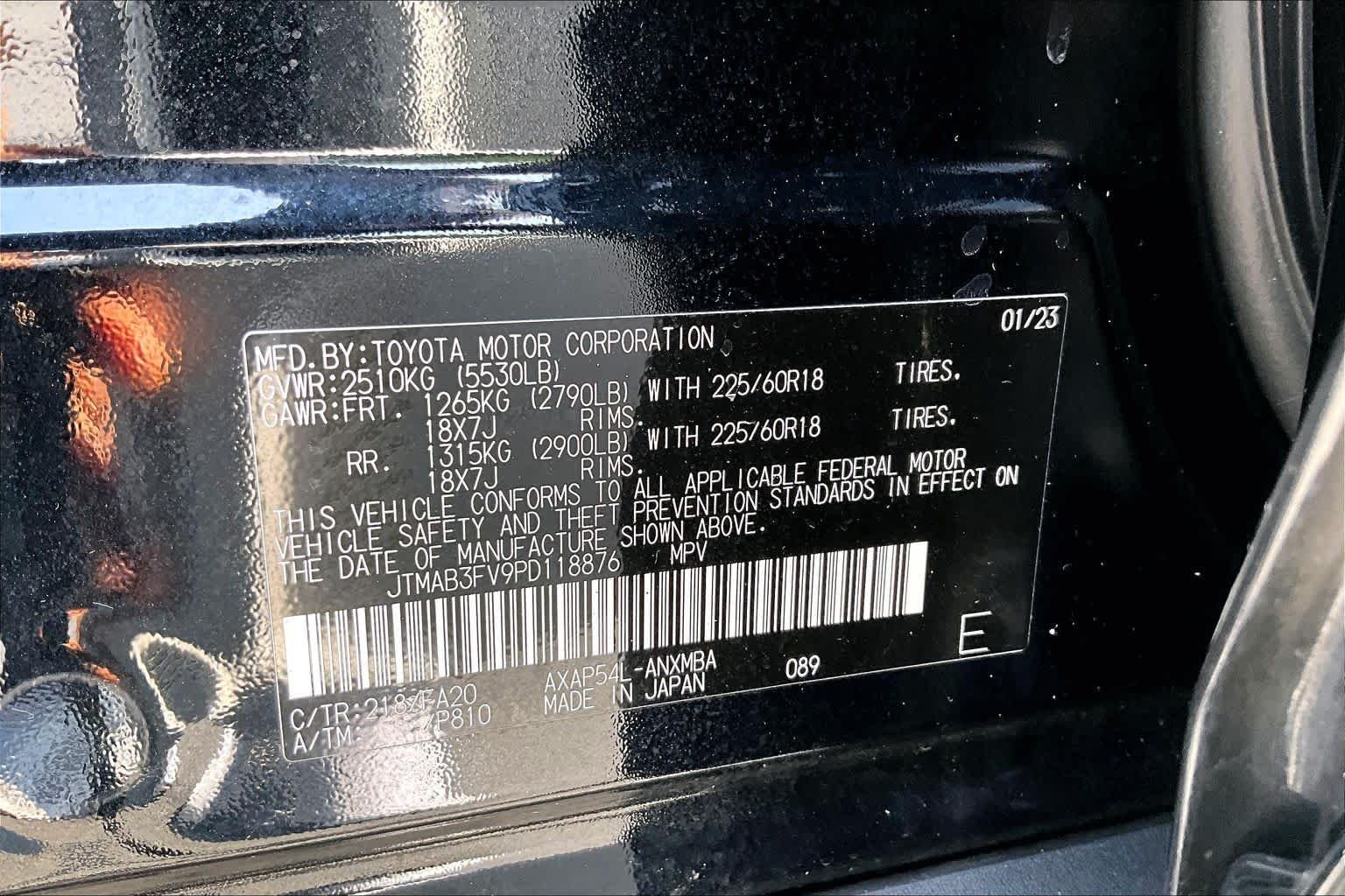 Used 2023 Midnight Black Metallic Toyota SE image 37