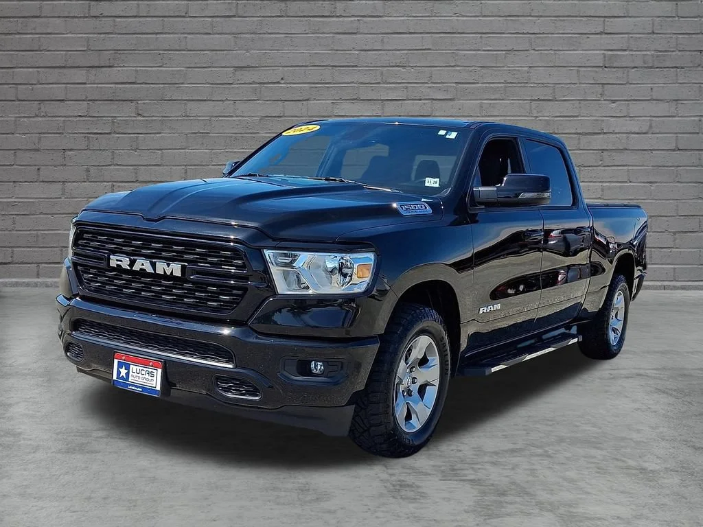 Used 2024 Diamond Black Crystal Pearlcoat Ram Big Horn image 5