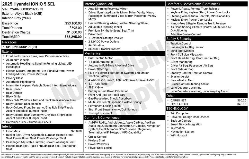 Used 2025 Hyundai IONIQ 5 SEL with VIN 7YAKNDDC8SY021973 for sale in Highland Park, IL