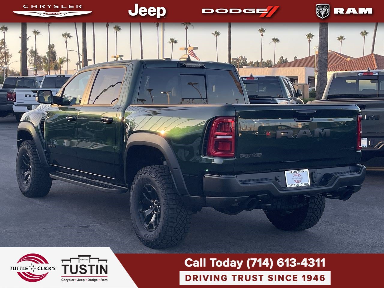 New 2026 Serrano-Green Metallic Exterior Paint RAM RHO image 4