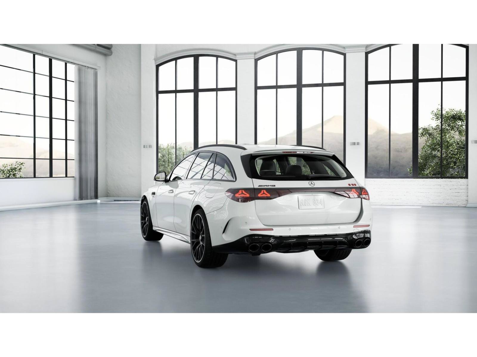 New 2027 MANUFAKTUR Moonlight White Metallic Mercedes-Benz AMG® E 53 Hybrid Wagon image 27