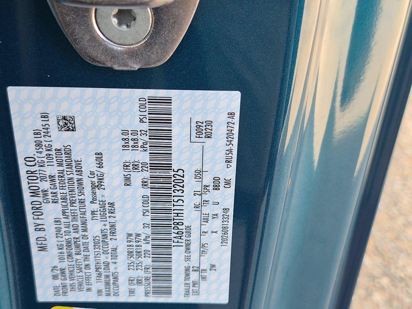 New 2026 Adriatic Blue Metallic Ford EcoBoost® Fastback image 33