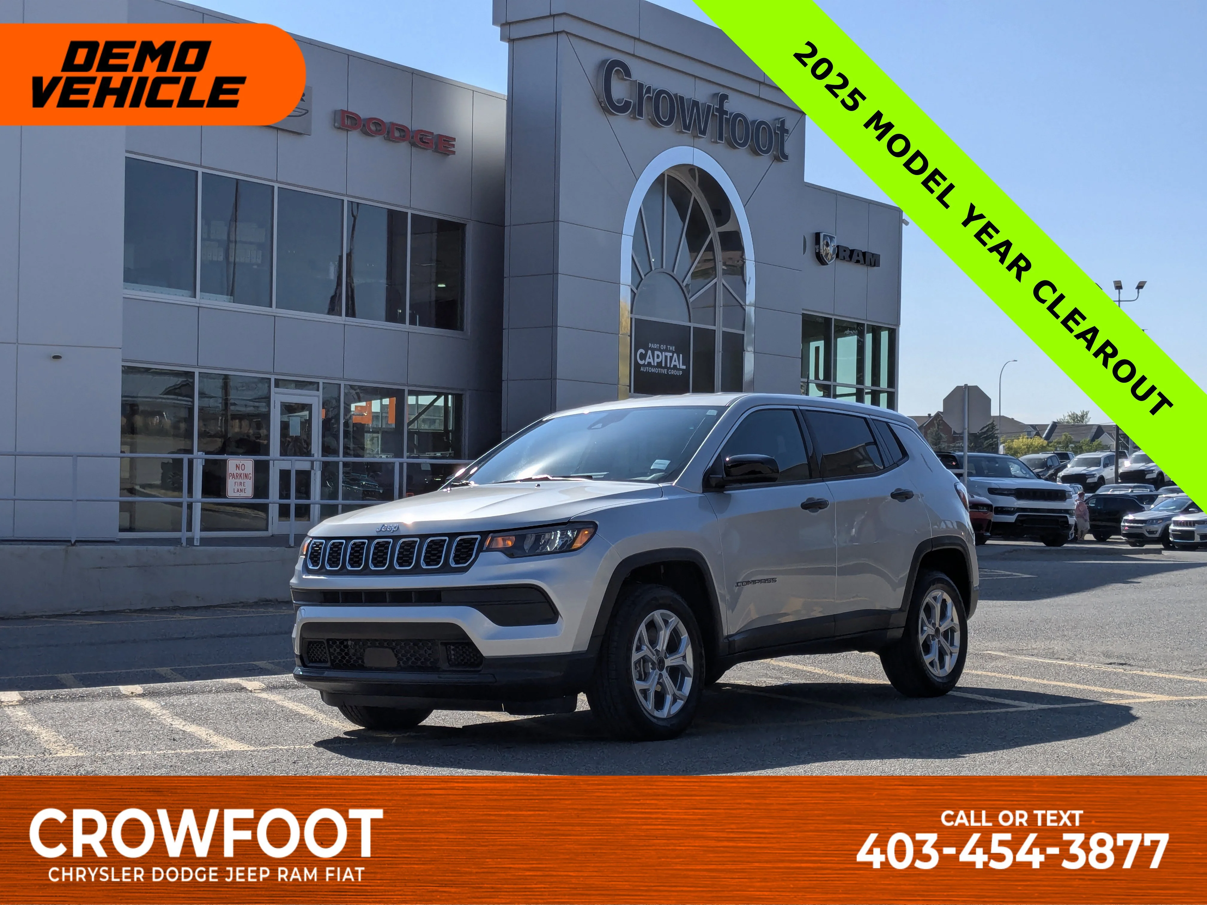 New 2025 Silver Jeep Sport - - Forward Collision Warning - LED Head Lamps - Heated Seats and More! image 1