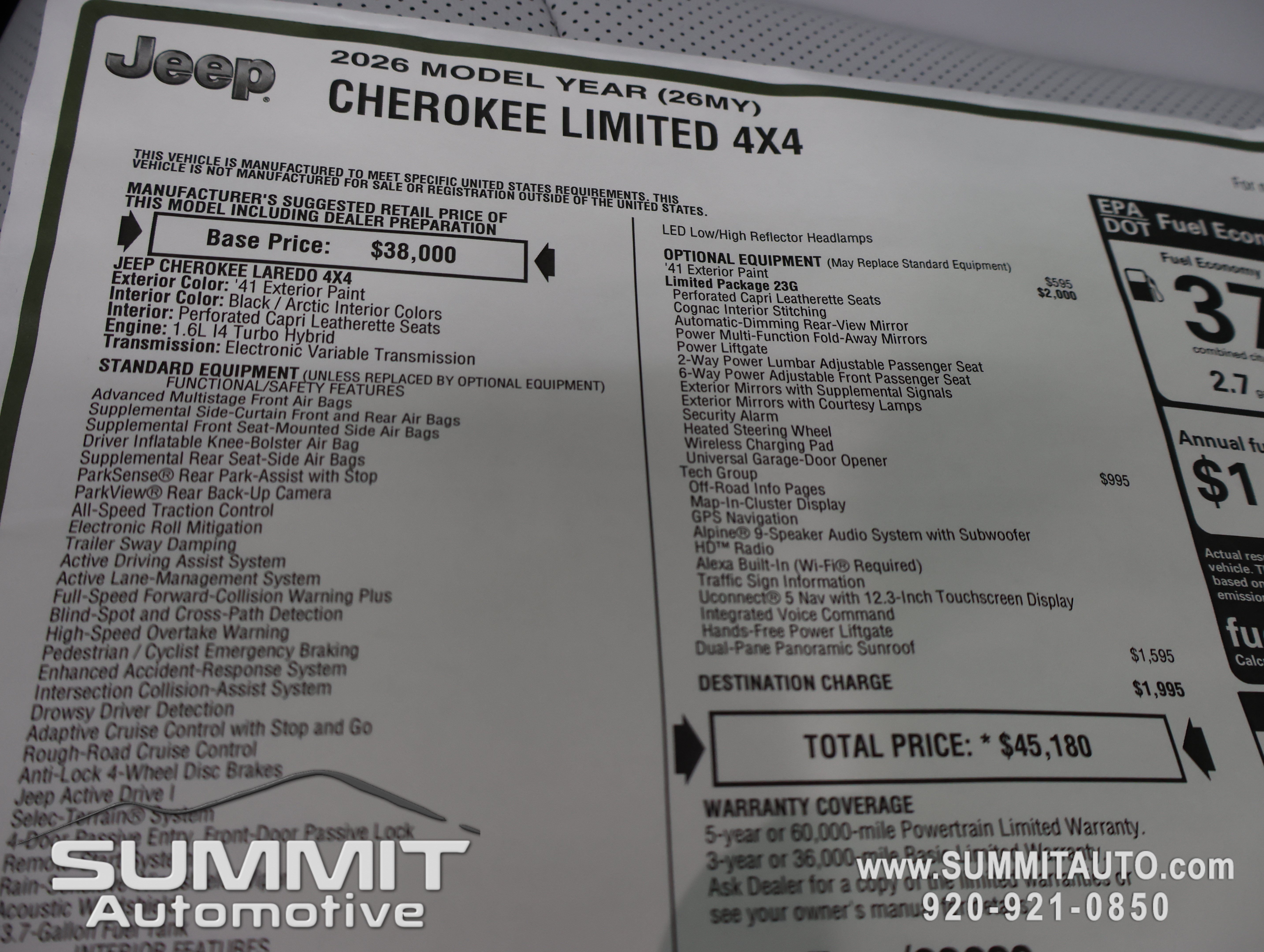New 2026 Green Jeep Limited image 42
