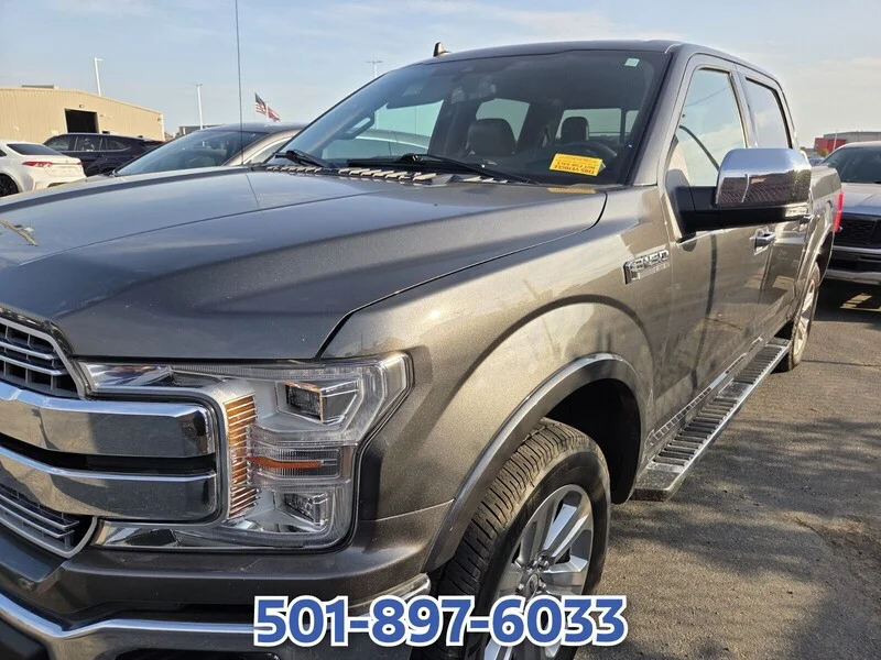 Used 2020 GRAY FORD LARIAT 4WD SUPERCREW 5.5