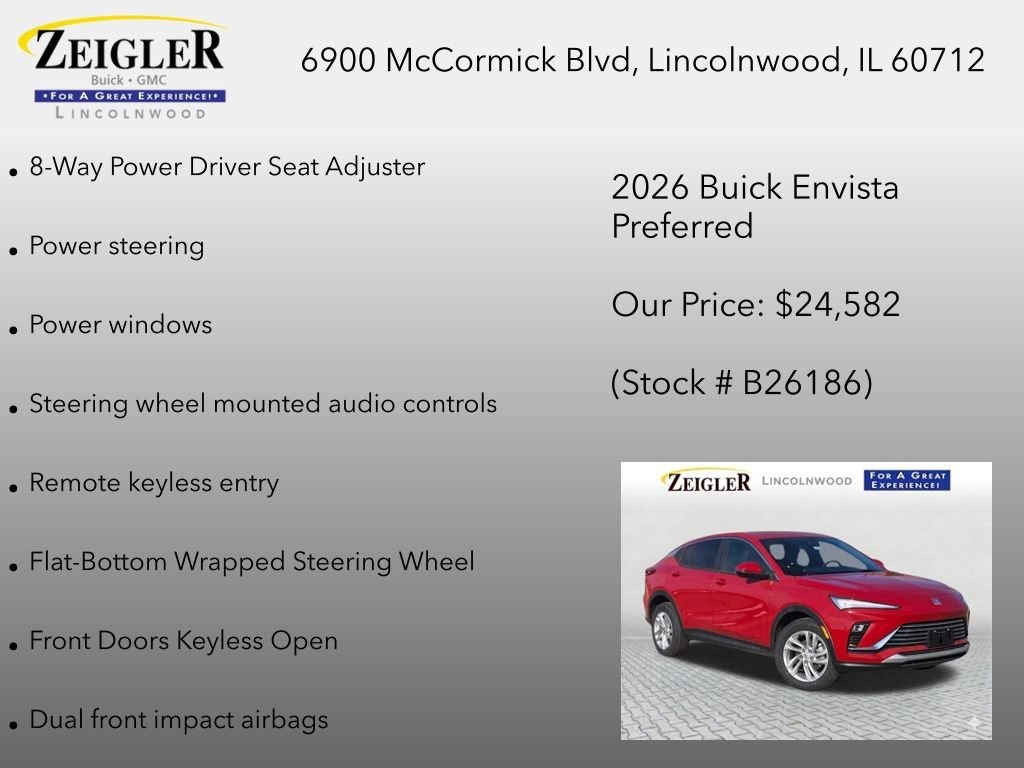 New 2026 Brilliant Red Buick Preferred image 18