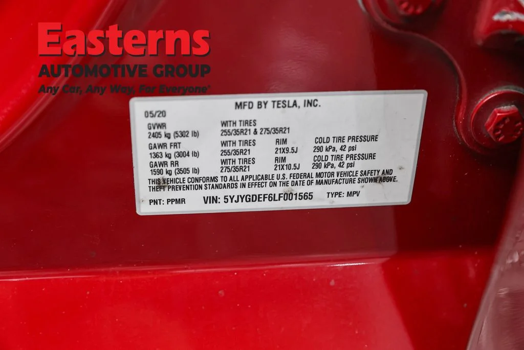 Used 2020 Red Tesla Performance image 31