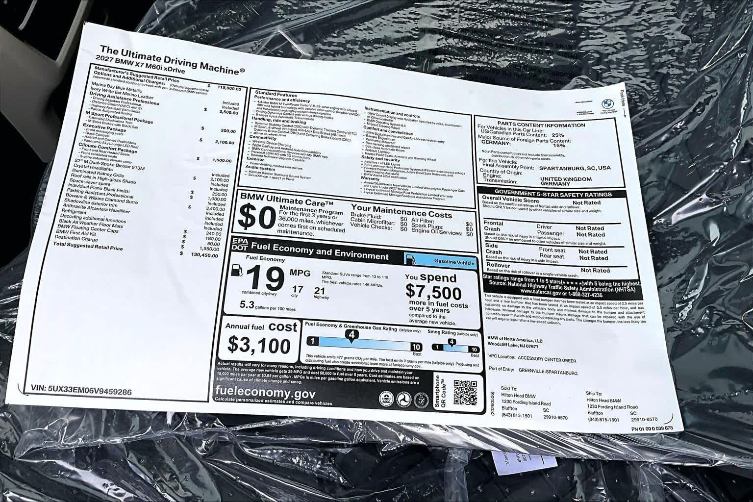 New 2027 Marina Bay Blue Metallic BMW M60i image 18