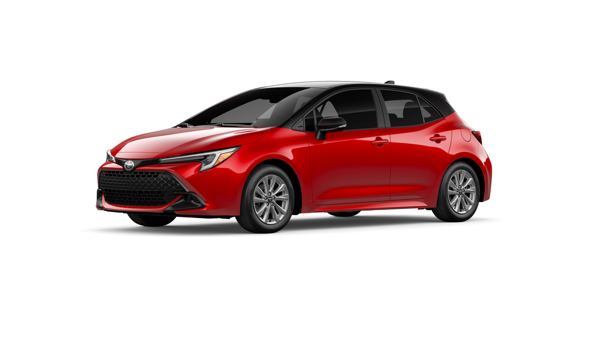 New 2027 Finish Line Red with Black roof Toyota SE image 24