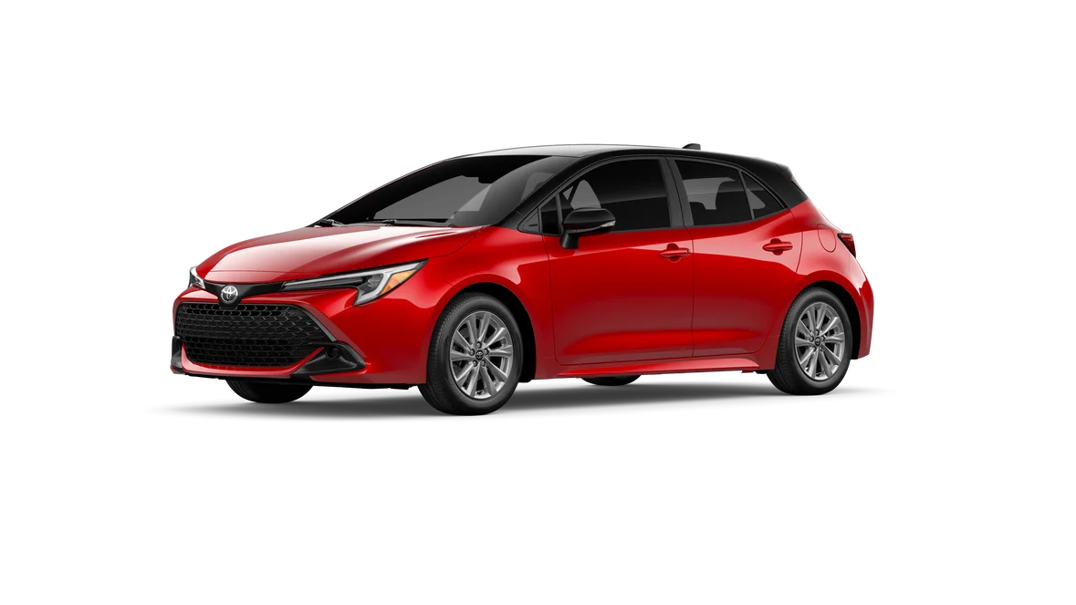 New 2027 Finish Line Red with Black roof Toyota SE image 24
