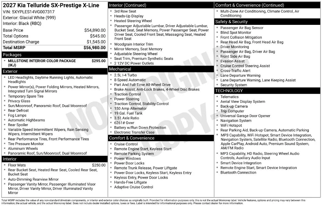 Used 2027 White Kia X-Line SX-Prestige image 2
