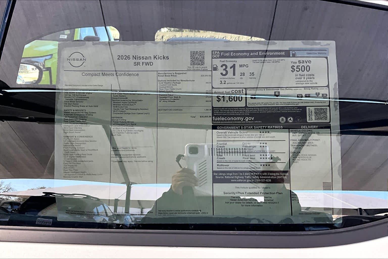 New 2026 Aspen White TriCoat Nissan SR image 19