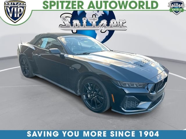 Black 2025 Ford Mustang GT Premium Convertible RWD Convertible Rear-Wheel Drive 6-Speed Manual