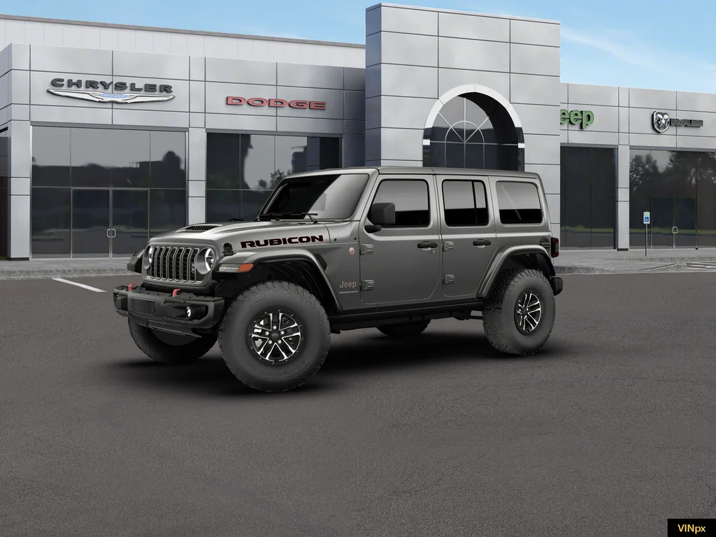 New 2026 Granite Crystal Metallic Clear-Coat Exterior Paint Jeep Rubicon X image 1