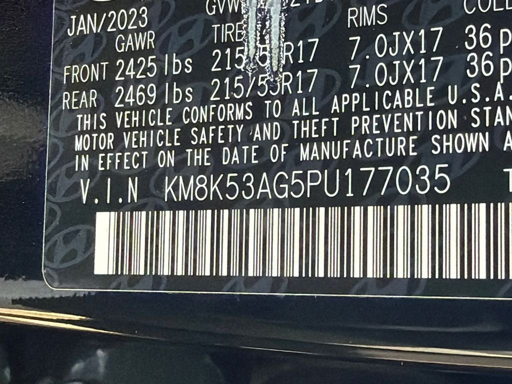 Certified Used 2023 Black Hyundai Limited image 33