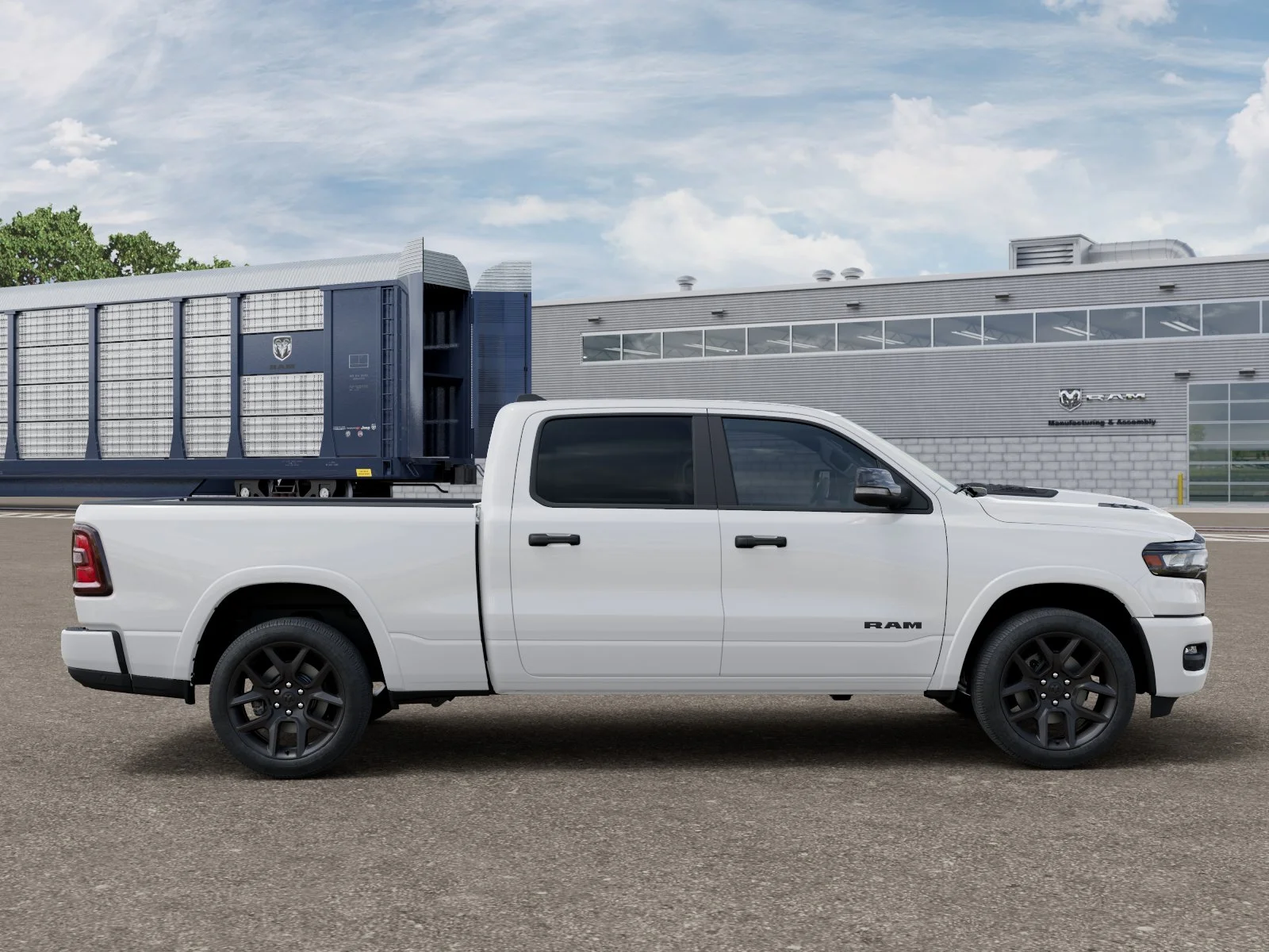 New 2027 Bright White Clear-Coat Exterior Paint RAM LARAMIE image 12