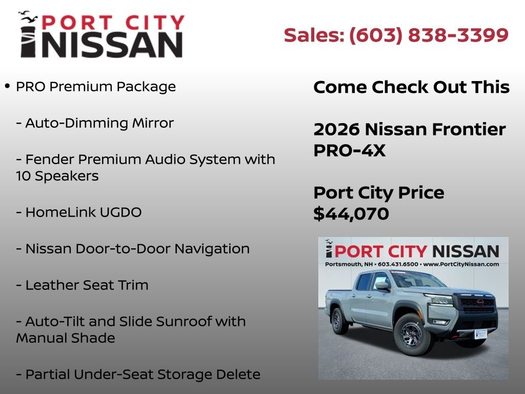 New 2026 Boulder Gray Pearl Nissan Crew Cab PRO-4X® Long Bed image 13
