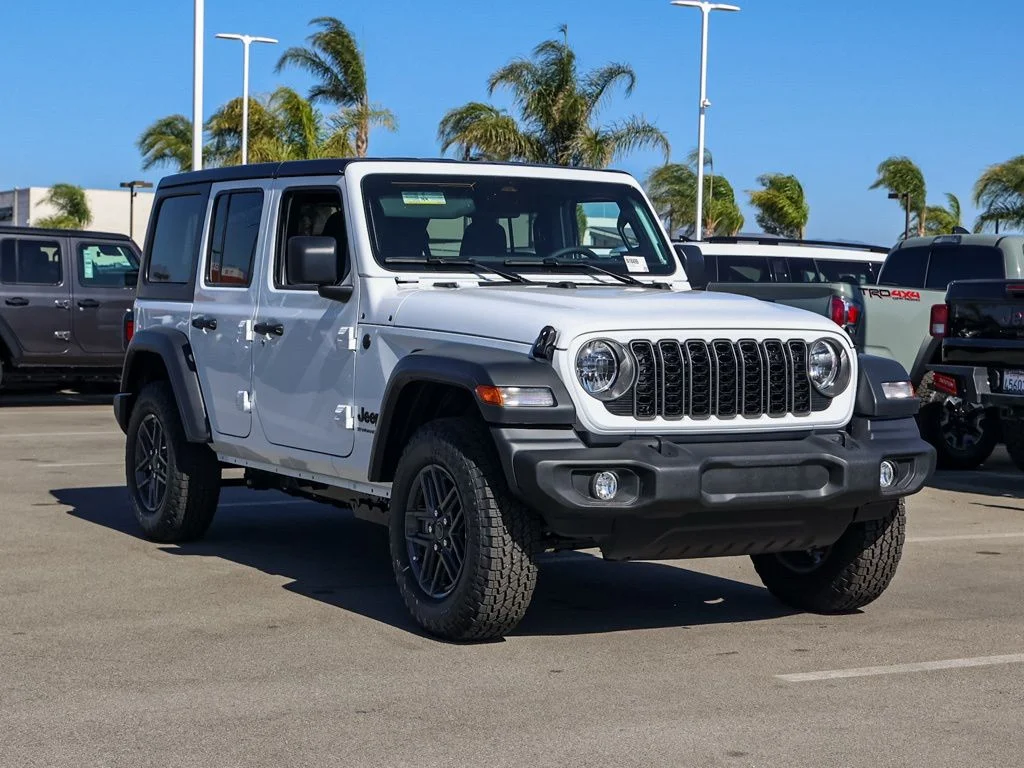New 2026 Bright White Clear-Coat Exterior Paint Jeep Sport S image 1