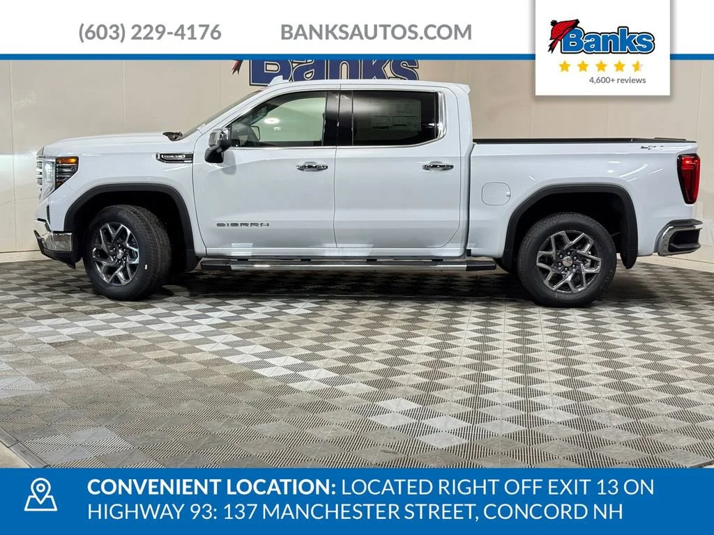 New 2026 Glacier White Tricoat GMC SLT image 5