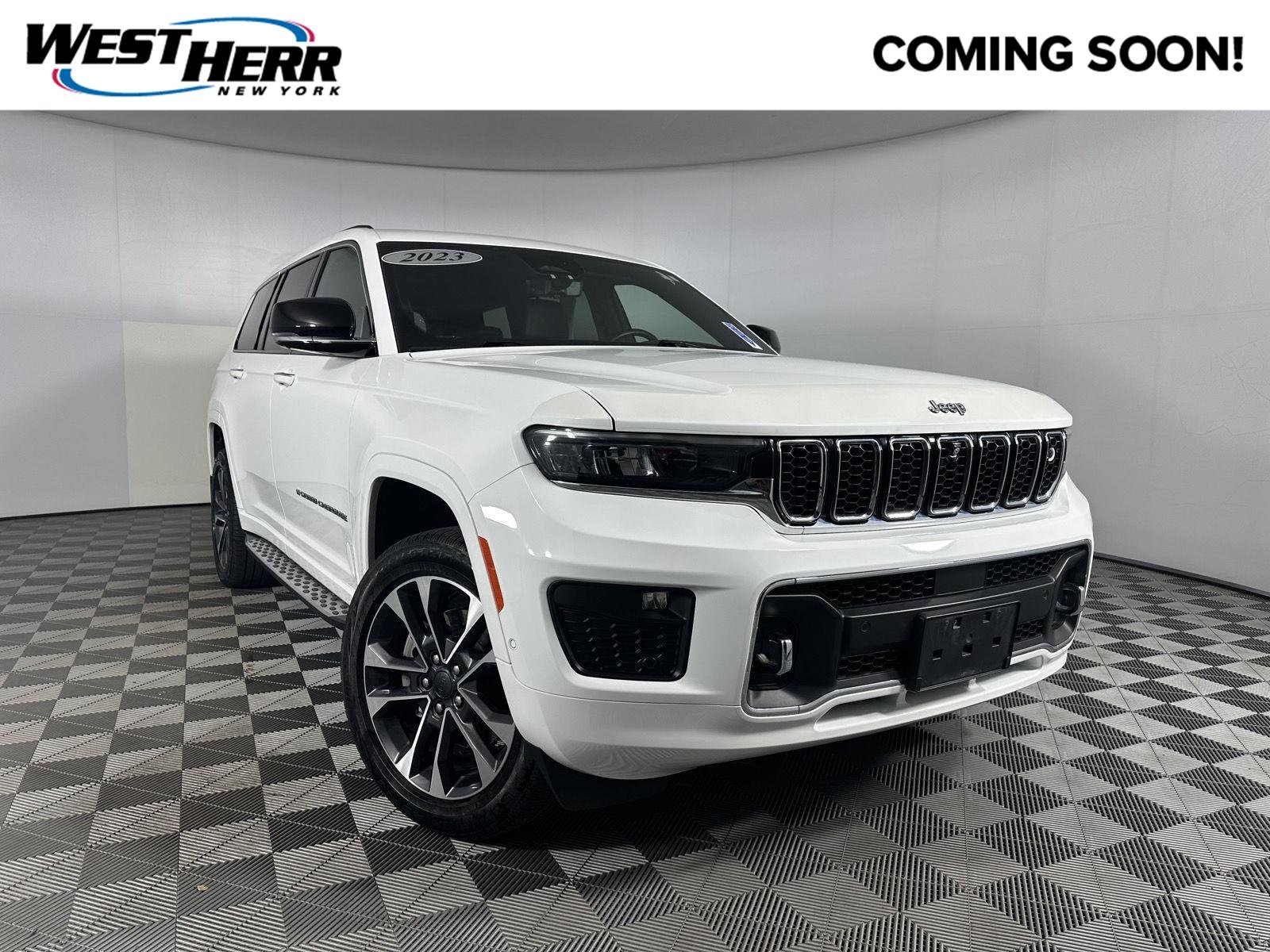 Used 2023 Bright White Clearcoat Jeep Overland image 1