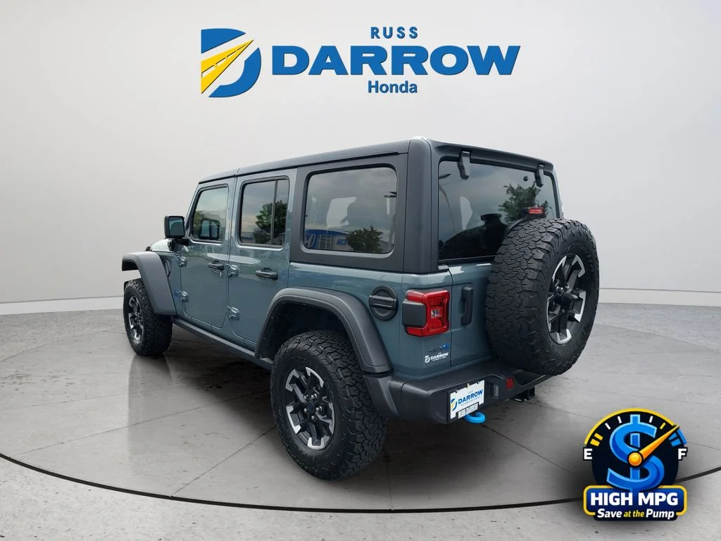 Used 2024 Gray Jeep Rubicon 4xe image 3