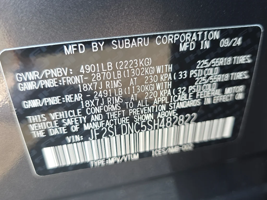 Used 2025 Magnetite Gray Metallic Subaru Limited image 36