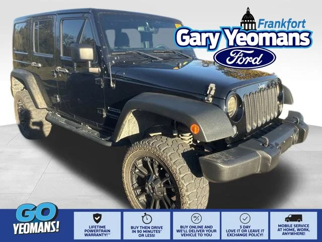 Used 2015 Black Jeep Unlimited Sport image 1
