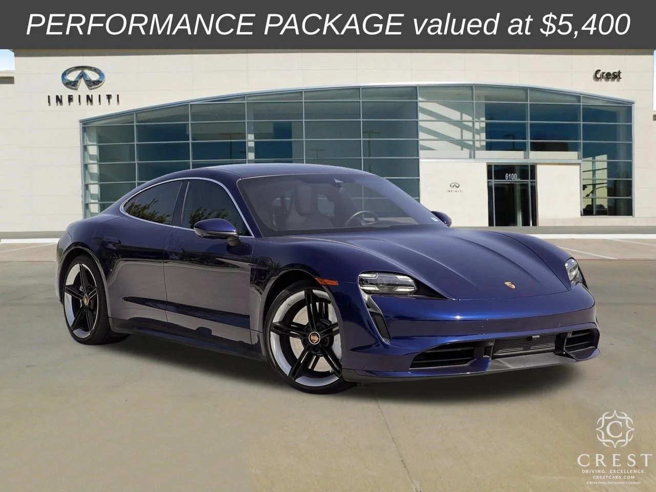Used 2020 Gentian Blue Metallic Porsche Turbo image 1