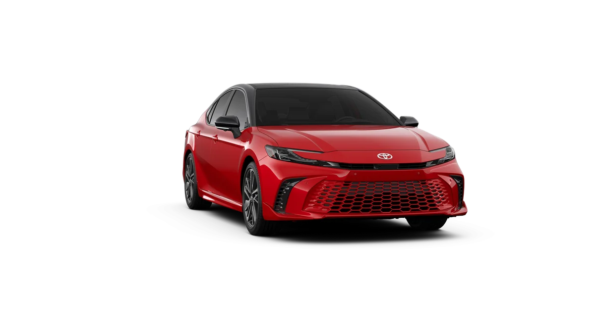 New 2026 Supersonic Red with Midnight Black Metallic roof Toyota XSE image 16