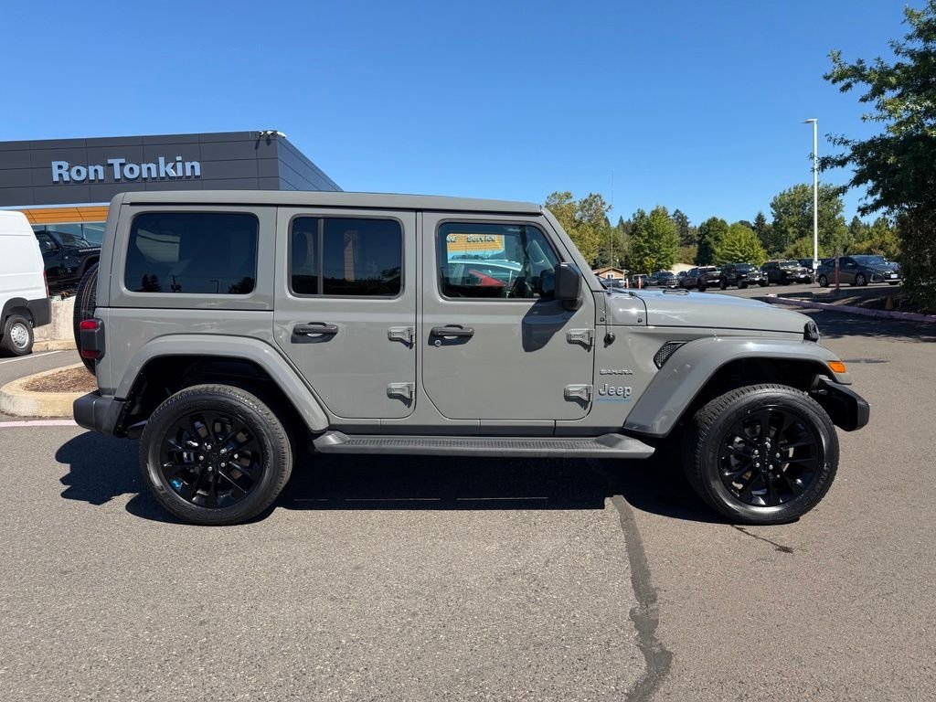 Certified Used 2023 Gray Jeep Sahara 4xe image 8