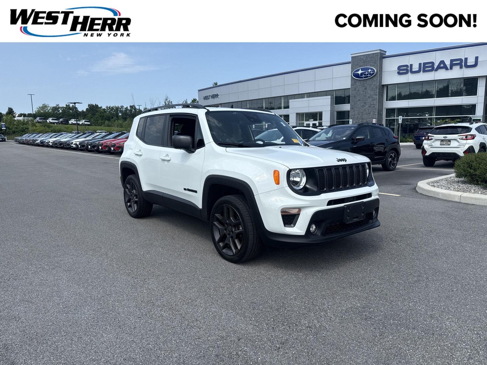Used 2021 Alpine White Clearcoat Jeep 80th Anniversary image 1
