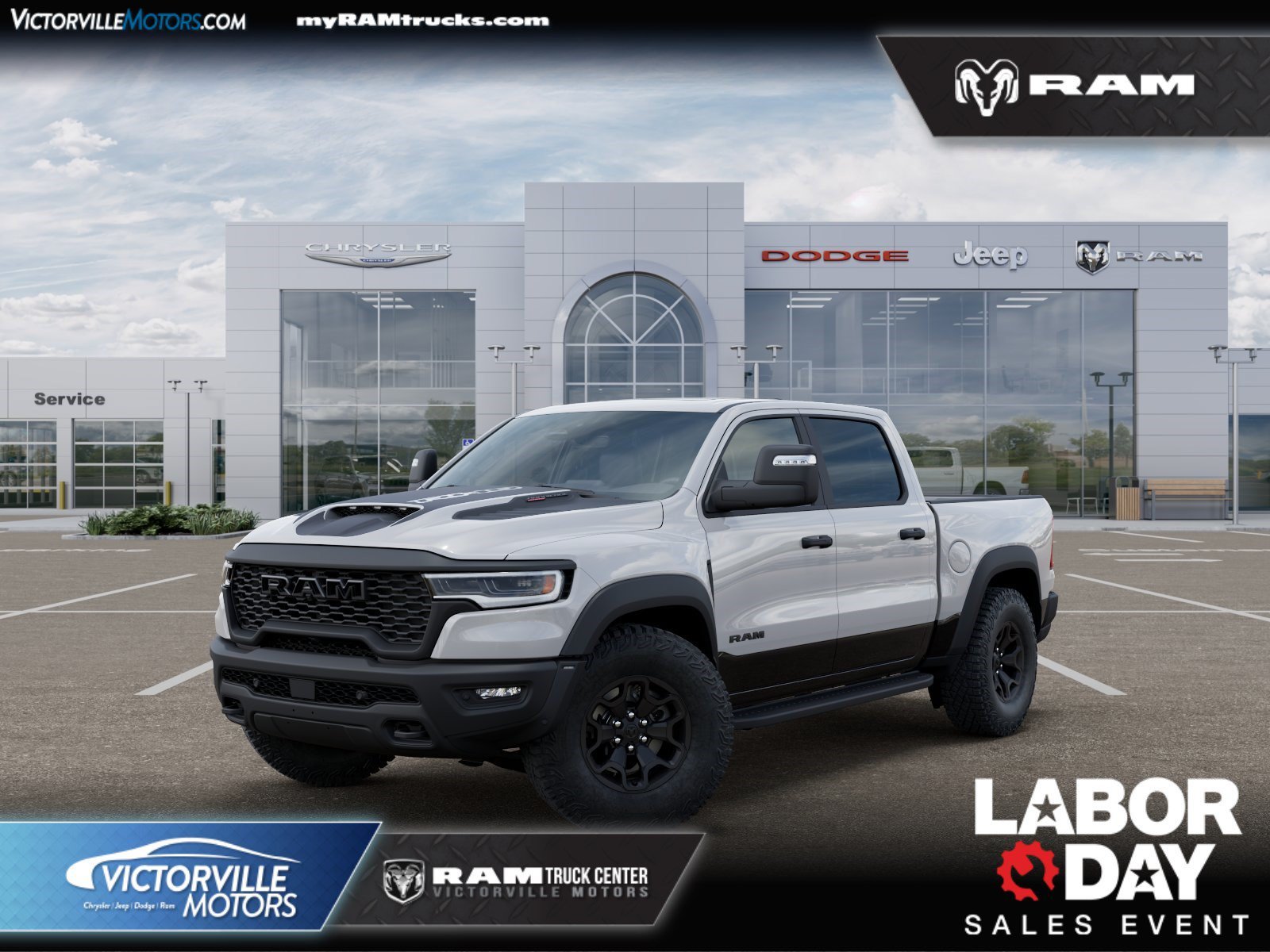 New 2026 Bright White Clear-Coat Exterior Paint RAM RHO image 1