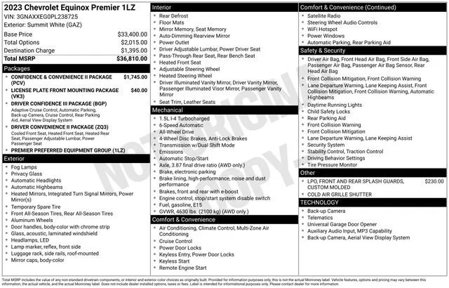 Used 2023 Summit White Chevrolet Premier image 5