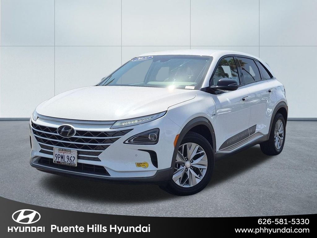 Used 2021 White Hyundai Blue image 1