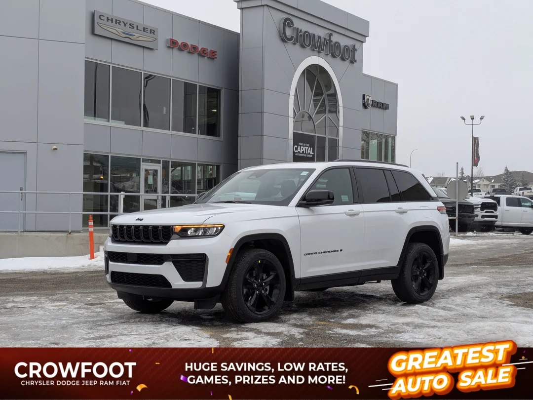 New 2026 White Jeep Altitude - - Power Sunroof - 20 Gloss Black Wheels - Capri Leatherette/Suede - Remote Start & More! image 1