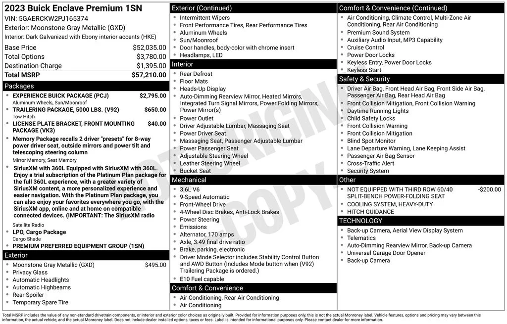 Used 2023 Gray Buick Premium Group image 9