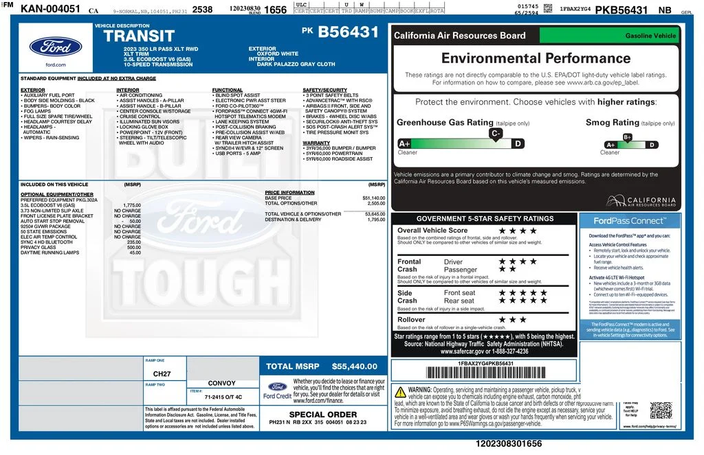 Used 2023 White Ford XLT image 3