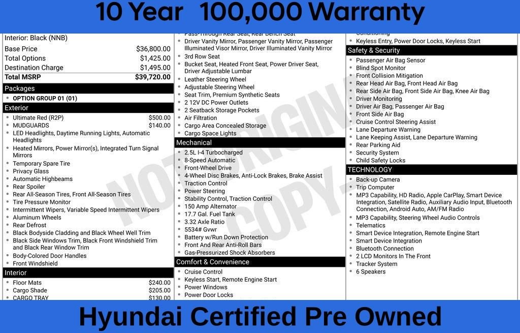 Certified Used 2025 Red Hyundai SEL image 9